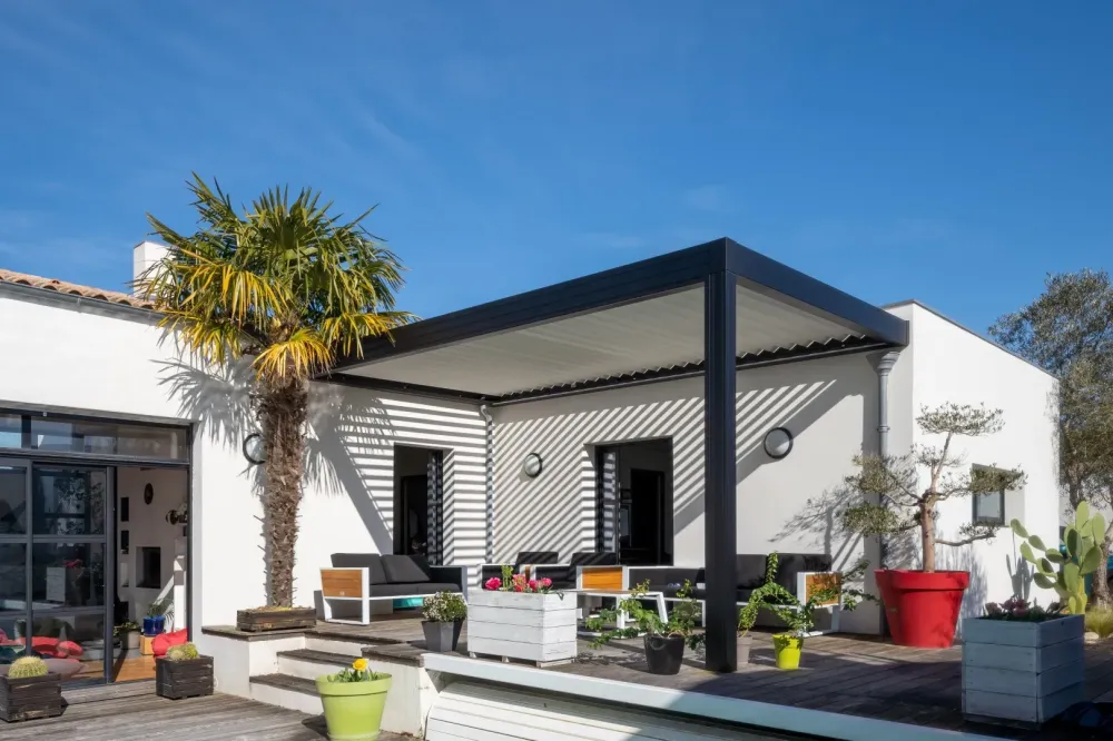 pergola de toit
